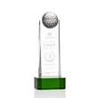 Dunbar Golf Award on Base - Green | https://www.bestnamebadges.com