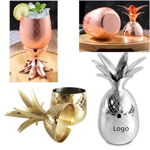 16oz. Pineapple Stainless Steel Copper-finish Cup