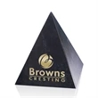 Marble Pyramid Award - Black | https://www.bestnamebadges.com
