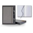 Linen Banded Medio Lined White Page Journal Gift Set | https://www.bestnamebadges.com