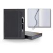 Linen Banded Medio Lined White Page Journal Gift Set | https://www.bestnamebadges.com