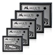 Carson - Black/Satin Silver | https://www.bestnamebadges.com