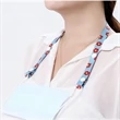 3/4" Full Color Face Mask Lanyard w/ Snap Button | https://www.bestnamebadges.com