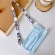 5/8" Full Color Face Mask Lanyard w/ Snap Button Adjustable | https://www.bestnamebadges.com