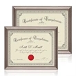 Ellison Certificate Frame - Gun Metal | https://www.bestnamebadges.com