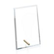 Windsor Rectangle Vertical Award - Gold | https://www.bestnamebadges.com