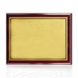 Carson - Rosewood/Satin Gold | https://www.bestnamebadges.com