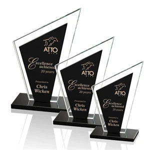 Milton Award - Black | https://www.bestnamebadges.com