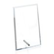 Windsor Rectangle Vertical Award - Chrome | https://www.bestnamebadges.com