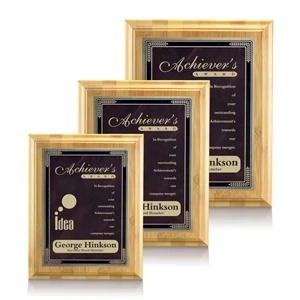 Bamboo/Cardinal - Burgundy | https://www.bestnamebadges.com