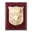 Etch/Frosted Plaq - Mahogany/Gold | https://www.bestnamebadges.com