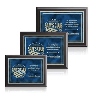 Farnsworth/Contempo - Black/Blue | https://www.bestnamebadges.com