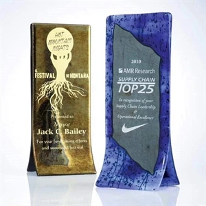 Cobalt Double Award | https://www.bestnamebadges.com