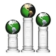 Colverstone Globe Award - Green/Gold | https://www.bestnamebadges.com