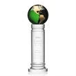 Colverstone Globe Award - Green/Gold | https://www.bestnamebadges.com