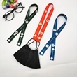 3/4" Full Color Face Mask Lanyard w/ Snap Button | https://www.bestnamebadges.com