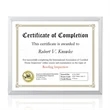 Metropolitan Certificate Frame | https://www.bestnamebadges.com