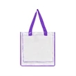 Clear PVC Stadium Approved Open-Top Tote Bag | https://www.bestnamebadges.com