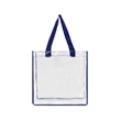 Clear PVC Stadium Approved Open-Top Tote Bag | https://www.bestnamebadges.com