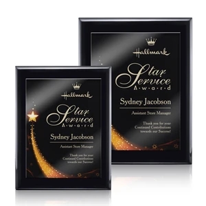 Oakleigh/Benton Plaque - Black Finish | https://www.bestnamebadges.com