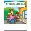 My Favorite Bank Coloring and Activity Book Fun Pack | https://www.bestnamebadges.com