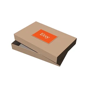 Kraft Pinstripe Apparel Debossed Box | https://www.bestnamebadges.com