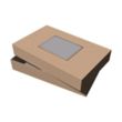 Kraft Pinstripe Apparel Debossed Box | https://www.bestnamebadges.com