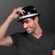 Shiny Single Colored Fedora Hats with Flashing Lights | https://www.bestnamebadges.com