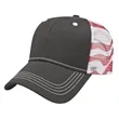 Flag Trucker Cap | https://www.bestnamebadges.com