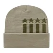 Stars & Stripes Knit Cap with Cuff | https://www.bestnamebadges.com
