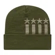 Stars & Stripes Knit Cap with Cuff | https://www.bestnamebadges.com