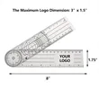 Clear Plastic Stock Shape Goniometer | https://www.bestnamebadges.com