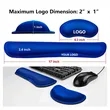 Memory Foam Keyboard Wrist Rest Support Set | https://www.bestnamebadges.com