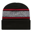 Variegated Striped Knit Cap With Cuff | https://www.bestnamebadges.com