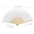 Foladble Paper Bamboo Fan | https://www.bestnamebadges.com