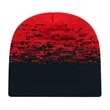 Static Pattern Knit Beanie | https://www.bestnamebadges.com