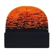 Static Pattern Knit Cap With Cuff | https://www.bestnamebadges.com