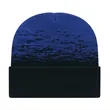 Static Pattern Knit Cap With Cuff | https://www.bestnamebadges.com