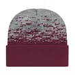 Static Pattern Knit Cap With Cuff | https://www.bestnamebadges.com