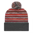 Striped Knit Cap with Cuff | https://www.bestnamebadges.com