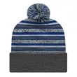 Striped Knit Cap with Cuff | https://www.bestnamebadges.com