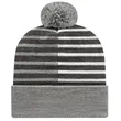 Half Color Knit Cap with Cuff | https://www.bestnamebadges.com