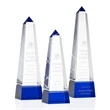 Groove Obelisk Award - Blue | https://www.bestnamebadges.com