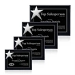 Rising Star - Black/Chrome | https://www.bestnamebadges.com