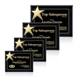 Rising Star - Black/Gold | https://www.bestnamebadges.com