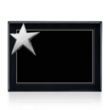 Rising Star - Black/Chrome | https://www.bestnamebadges.com