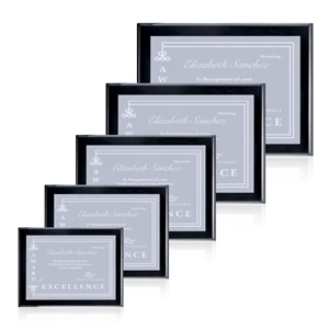 Oakleigh/Warden Plaque - Black Finish | https://www.bestnamebadges.com