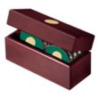 JAFFA® Six Coasters with Solid Cherry Chest | https://www.bestnamebadges.com