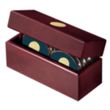JAFFA® Six Coasters with Solid Cherry Chest | https://www.bestnamebadges.com