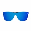 Reflective Frame-less Sunglasses with Wood Tone Arms | https://www.bestnamebadges.com
